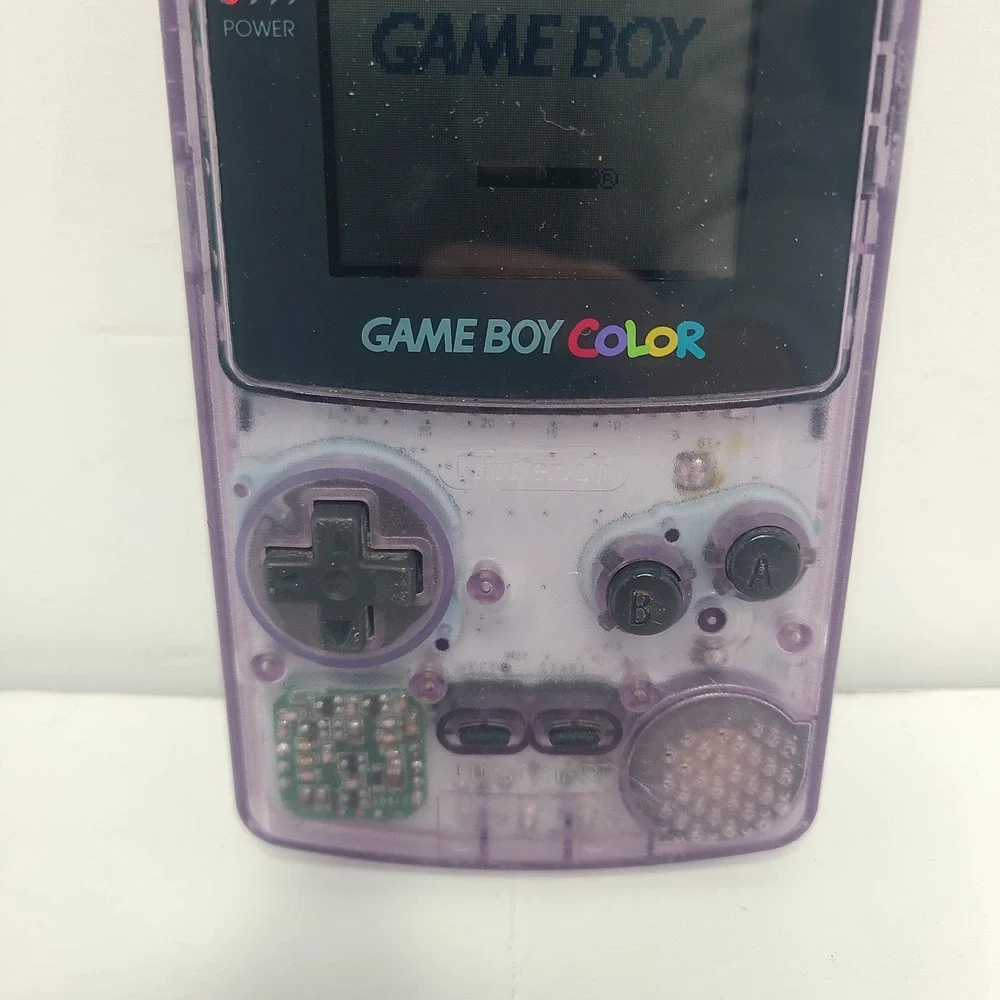 Nintendo Game Boy Color Atomic Purple Console As Is No Battery Cover Parts Only‎